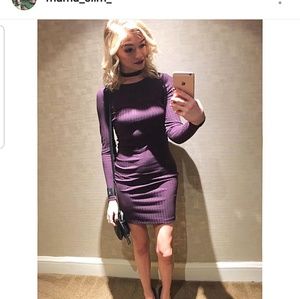 Bodycon Open back mini dress